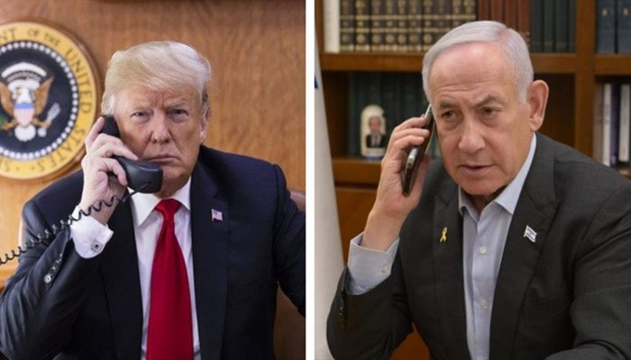 حماس سے معاہدے کے بعد نیتن یاہو کا ٹرمپ کو فون، دونوں رہنماؤں کی ایک دوسرے کو مبارکباد