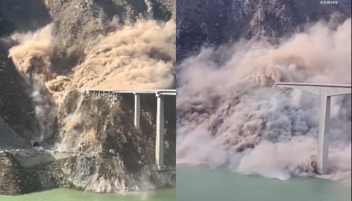 ویڈیو: چین میں چند ماہ قبل ٹریفک کیلئے کھولے جانے والا پل گرگیا