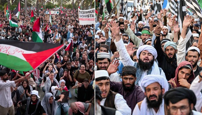 پاکستان سمیت مختلف ملکوں میں غزہ فلوٹیلا کی حمایت اور اسرائیل کیخلاف احتجاجی مظاہرے