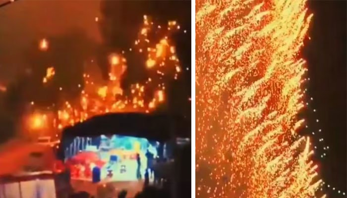 ویڈیو: چین میں ڈرون سے آتش بازی کے دوران حادثہ، تماشائیوں میں بھگڈر مچ گئی