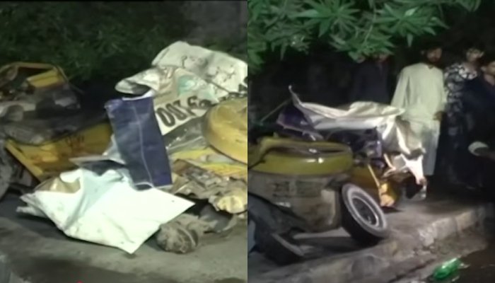 لاہور میں بوتلوں سے بھرا ٹرک رکشے پر اُلٹ گیا، 2خواتین سمیت 4 افراد جاں بحق