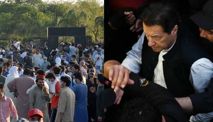 9 مئی جی ایچ کیو حملہ کیس: عمران خان واٹس ایپ لنک پر عدالت میں پیش، وکلا نے پھر بائیکاٹ کردیا